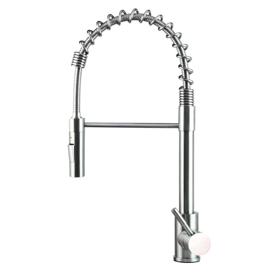 Coiled Pull-Down Faucet-BLK