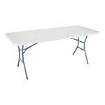 Table 6 ft Fold-In-Half White